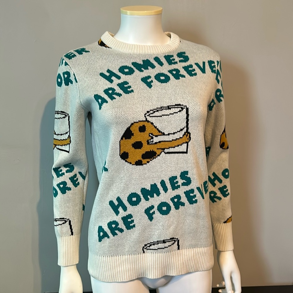 Frank & Oak x PONY Homies Are Forever Cookies and Milk Sweater .